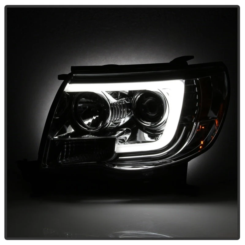 Spyder Toyota Tacoma 05-11 Projector Headlights - Light Bar DRL - Chrome PRO-YD-TT05V2-LB-C 5 Spyder Toyota Tacoma 05-11 Projector Headlights - Light Bar DRL - Chrome PRO-YD-TT05V2-LB-C - Image 3