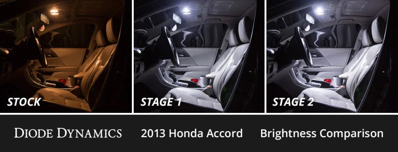 Diode Dynamics 13-17 Honda Accord Interior LED Kit Cool White Stage 2 4 Diode Dynamics 13-17 Honda Accord Interior LED Kit Cool White Stage 2 - Image 2