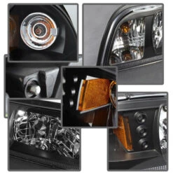 Spyder Ford Mustang 87-93 1PC LED (Replaceable LEDs)Crystal Headlights Black HD-YD-FM87-1PC-LED-BK -Esptruck Shop 027dd99fd367cf4c6202e5ac5d115bbf