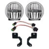 KC HiLiTES 18-23 Jeep JL/JT 4in. Gravity G4 LED Light 10w SAE/ECE Clear Fog Beam (Pair Pack System) -Esptruck Shop 04f939908915bf1fcade2875fe92f2c0