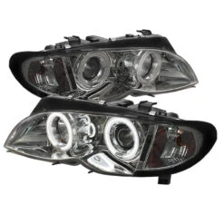 Spyder BMW E46 3-Series 02-05 4DR Projector Headlights 1PC LED Halo Chrm PRO-YD-BMWE4602-4D-AM-C -Esptruck Shop 06018e4fadd40e63066d735691caf407