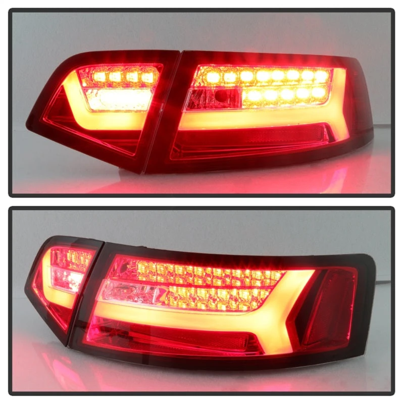 Spyder 09-11 Audi A6 LED Tail Lights - Red Clear (ALT-YD-AA609-LED-RC) 5 Spyder 09-11 Audi A6 LED Tail Lights - Red Clear (ALT-YD-AA609-LED-RC) - Image 3