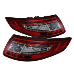 Spyder Xtune Porsche 911 997 05-08 LED Tail Lights Red Clear ALT-ON-P99705-LED-RC
