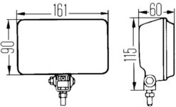 Hella 450 H3 12V SAE/ECE Fog Lamp Kit Clear - Rectangle (Includes 2 Lamps) -Esptruck Shop 08d69870ccc59ef30d85c84f0f7a0962