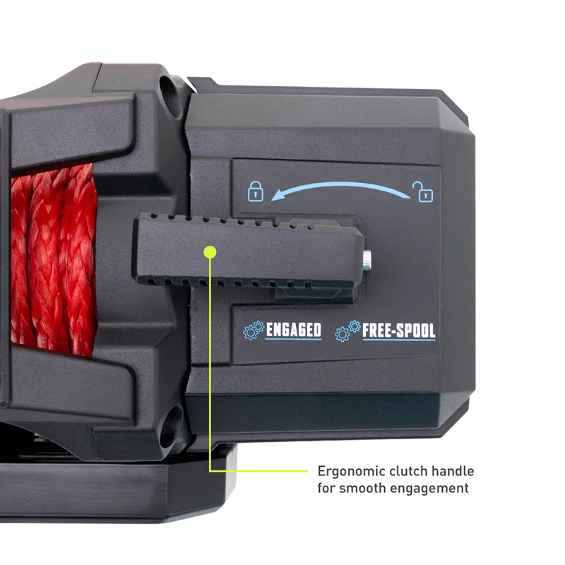 Borne Off-Road 12K Winch - Red Synthetic Rope 3 Borne Off-Road 12K Winch - Red Synthetic Rope