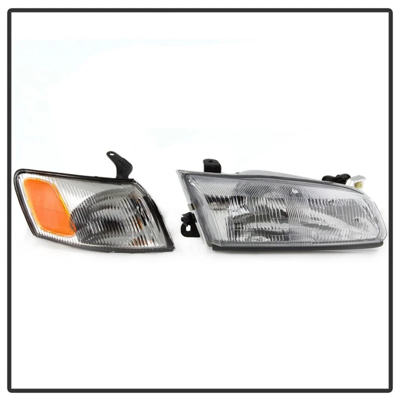 Spyder XTune 97-99 Toyota Camry 4pc OEM Style Headlights W/Corner Lights - Chrome (HD-JH-TCAM97-SET-C) 6 Spyder XTune 97-99 Toyota Camry 4pc OEM Style Headlights W/Corner Lights - Chrome (HD-JH-TCAM97-SET-C) - Image 4