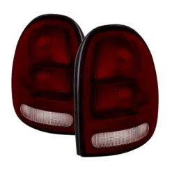 Spyder Xtune Plymouth Grand Voyager 96-00 OEM Style Tail Lights Dark Red ALT-JH-DCA96-OE-RSM