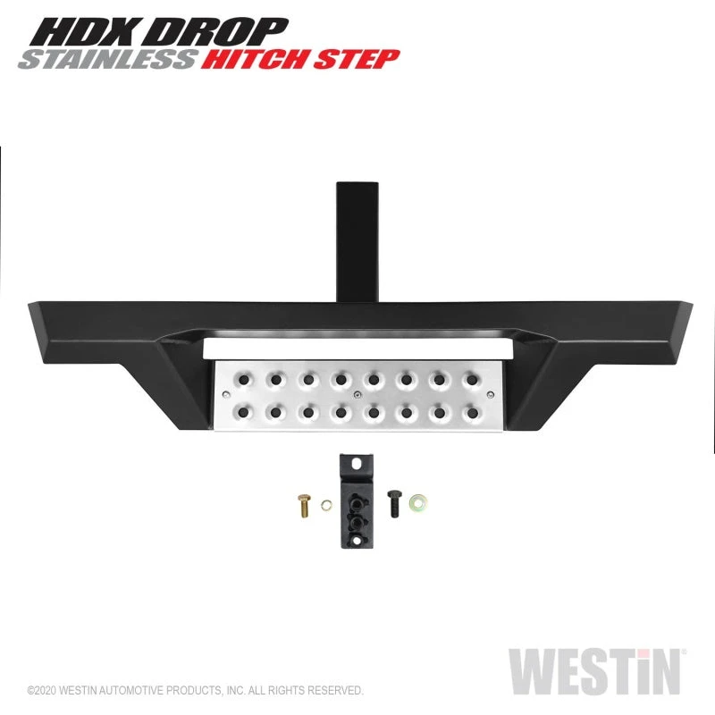 Westin HDX Stainless Drop Hitch Step 34in Step 2in Receiver - Textured Black 7 Westin HDX Stainless Drop Hitch Step 34in Step 2in Receiver - Textured Black - Image 5