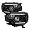 Spyder Toyota Tacoma 12-15 Projector Headlights Light Bar DRL Black PRO-YD-TT12-LBDRL-BK 1 Spyder Toyota Tacoma 12-15 Projector Headlights Light Bar DRL Black PRO-YD-TT12-LBDRL-BK -Esptruck Shop 0cd79d5d696fa98ad66c40c80271e4a6