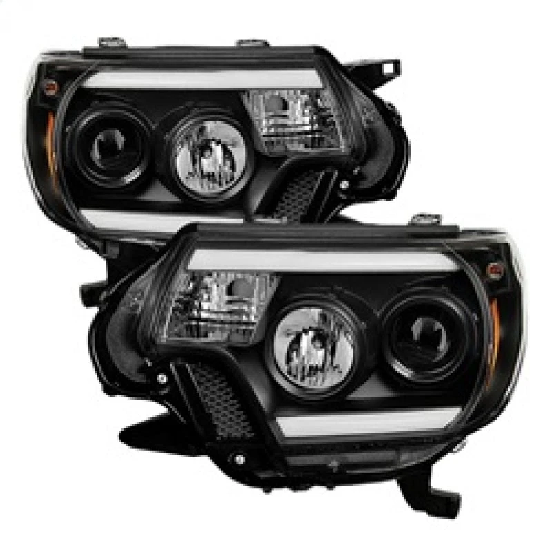 Spyder Toyota Tacoma 12-15 Projector Headlights Light Bar DRL Black PRO-YD-TT12-LBDRL-BK 3 Spyder Toyota Tacoma 12-15 Projector Headlights Light Bar DRL Black PRO-YD-TT12-LBDRL-BK