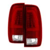 Spyder XTune Ford F150 Styleside 97-03 Light Bar LED Tail Lights - Red Clear ALT-ON-FF15097-LBLED-RC