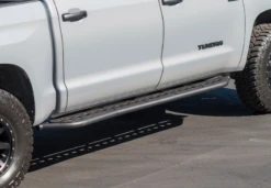 Cali Raised 2022 Toyota Tundra Rock Sliders - Hybrid/No Kick Out/Powder Coat Sf + Powder Coat