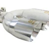 AFe Takeda 2.5in 304 Stainless Steel Clamp-on Exhaust Tip Drivers Side 2.5in Inlet 4inDual- Polished