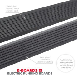 Go Rhino Ford Bronco 4dr E-BOARD E1 Electric Running Board Kit (No Drill) - Tex. Blk 19 Go Rhino Ford Bronco 4dr E-BOARD E1 Electric Running Board Kit (No Drill) - Tex. Blk -Esptruck Shop 0ec06ab66bd625d84ed2f45422c84433 8654c5a2 5d69 42d8 bf57 b73480d845e6