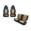 Rugged Ridge Seat Cover Kit Black/Tan Jeep Wrangler YJ -Esptruck Shop 0f3b475c164b53c18add279df2dfec73
