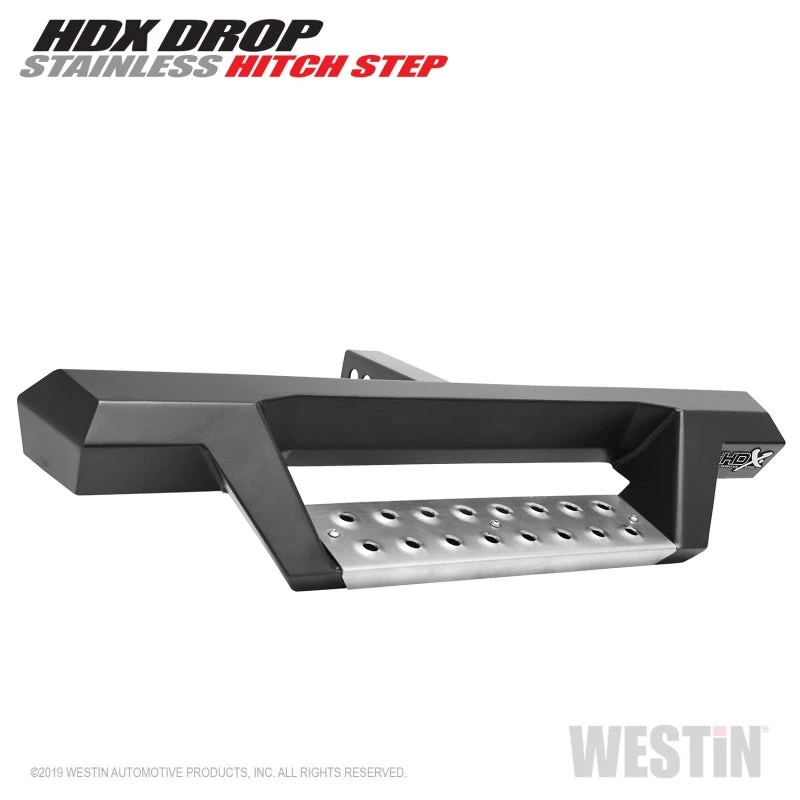 Westin HDX Stainless Drop Hitch Step 34in Step 2in Receiver - Textured Black 8 Westin HDX Stainless Drop Hitch Step 34in Step 2in Receiver - Textured Black - Image 6