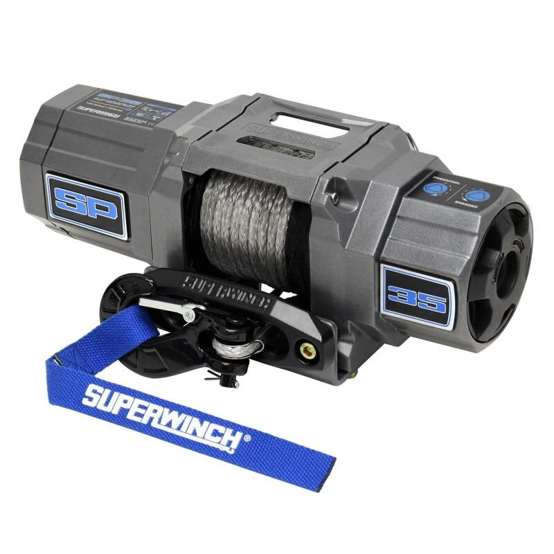Superwinch 3500 LBS 12V DC 7/32in X 40ft Synthetic Rope Hawse Fairlead SP 35SR Winch 3 Superwinch 3500 LBS 12V DC 7/32in X 40ft Synthetic Rope Hawse Fairlead SP 35SR Winch