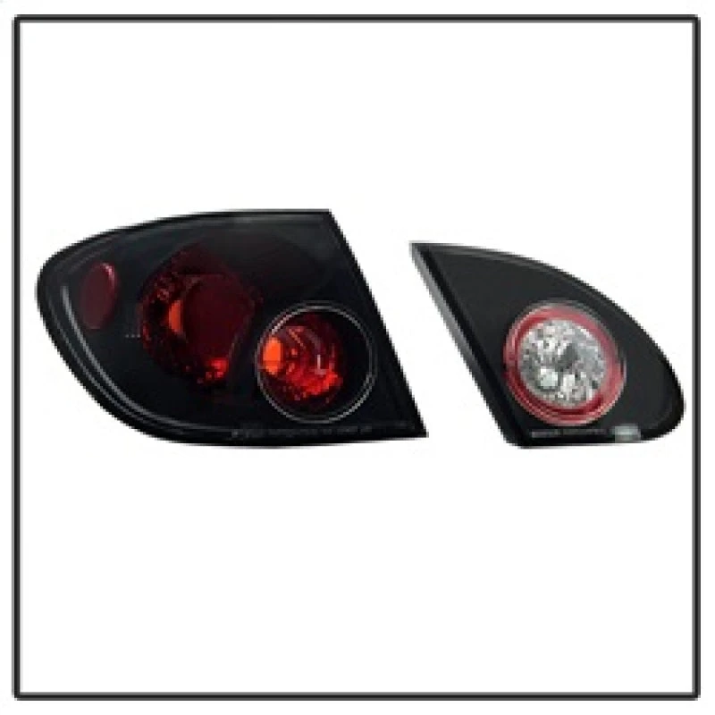 Spyder Toyota Corolla 03-08 Euro Style Tail Lights Black ALT-YD-TC03-BK 7 Spyder Toyota Corolla 03-08 Euro Style Tail Lights Black ALT-YD-TC03-BK - Image 5