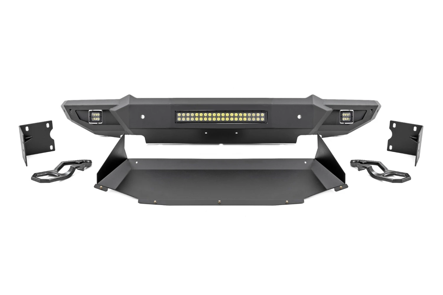 Front Bumper W Skid Plate & Tow Hooks - Ram 1500 (19-23) 3 Front Bumper W Skid Plate & Tow Hooks - Ram 1500 (19-23)