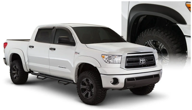 Bushwacker 07-13 Toyota Tundra Fleetside Extend-A-Fender Style Flares 4pc - Black 3 Bushwacker 07-13 Toyota Tundra Fleetside Extend-A-Fender Style Flares 4pc - Black