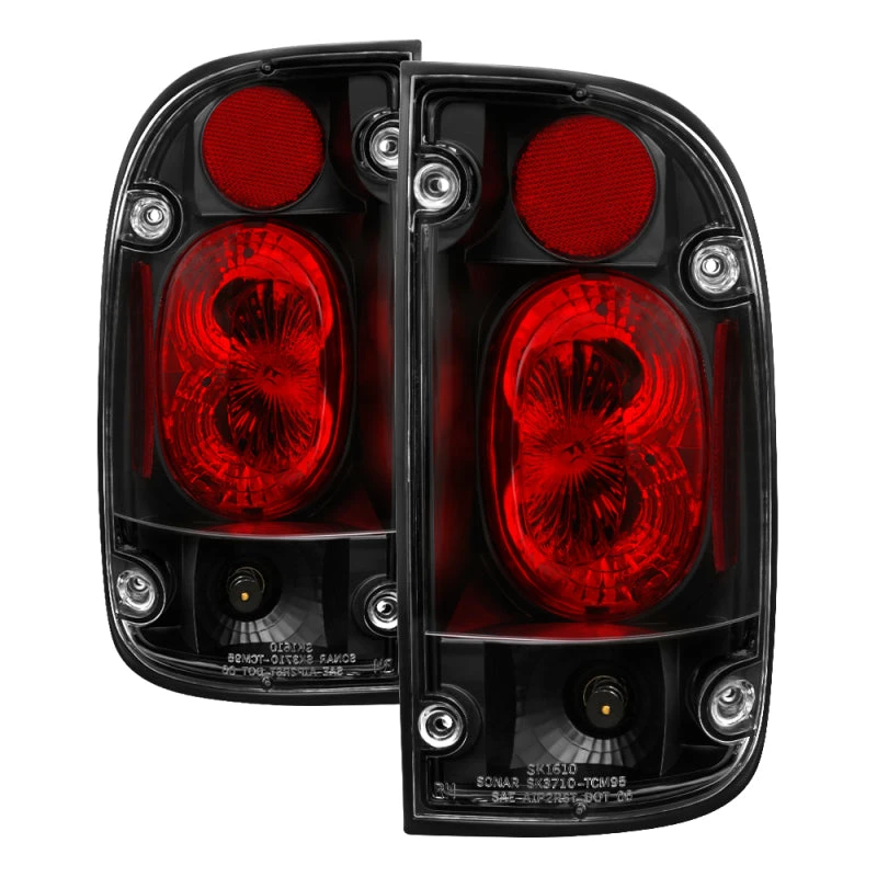 Spyder Toyota Tacoma 95-00 Euro Style Tail Lights Black ALT-YD-TT95-BK 4 Spyder Toyota Tacoma 95-00 Euro Style Tail Lights Black ALT-YD-TT95-BK - Image 2