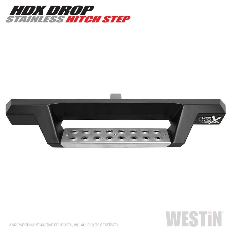 Westin HDX Stainless Drop Hitch Step 34in Step 2in Receiver - Textured Black 9 Westin HDX Stainless Drop Hitch Step 34in Step 2in Receiver - Textured Black - Image 7