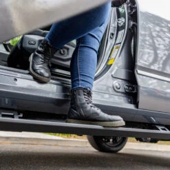 Go Rhino Toyota Sequoia Sport Utility (Ex. Hybrid) E1 Electric Running Board Kit - Text. Black -Esptruck Shop 1b2f9b61018c79b7fe5e8fda93e956ea