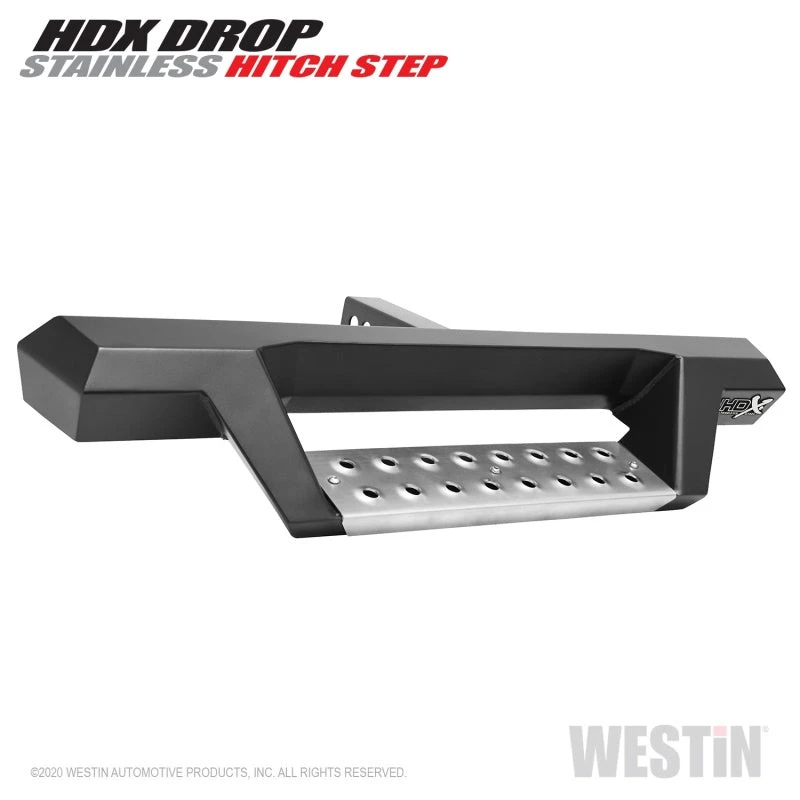 Westin HDX Stainless Drop Hitch Step 34in Step 2in Receiver - Textured Black 3 Westin HDX Stainless Drop Hitch Step 34in Step 2in Receiver - Textured Black
