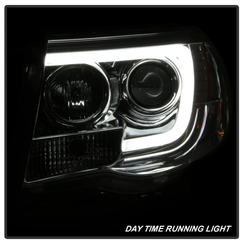 Spyder Toyota Tacoma 05-11 Projector Headlights - Light Bar DRL - Chrome PRO-YD-TT05V2-LB-C 9 Spyder Toyota Tacoma 05-11 Projector Headlights - Light Bar DRL - Chrome PRO-YD-TT05V2-LB-C - Image 7