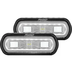 Rigid Industries SR-L Series Surface Mount LED Spreader Pair W/ White Halo - Universal