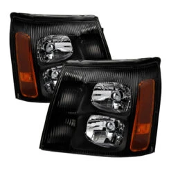 Spyder Xtune Cadillac Escalade Hid Model Only 2003-2006 OEM Style Headlights Black HD-JH-CAES03-HID-BK