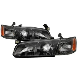 Spyder XTune 97-99 Toyota Camry 4pc OEM Style Headlights W/Corner Lights - Black (HD-JH-TCAM97-SET-BK)