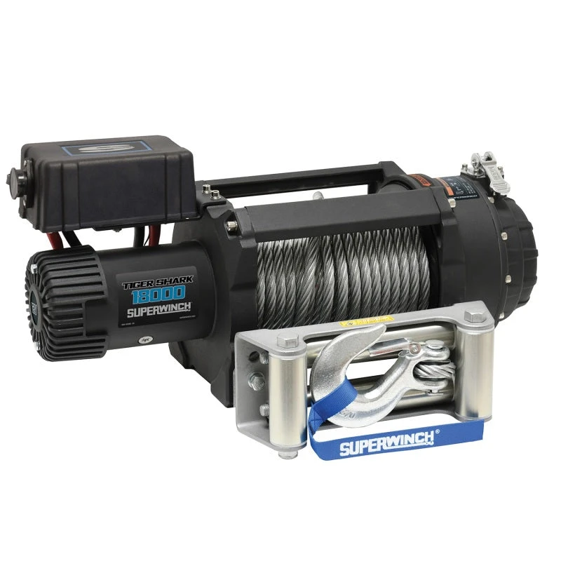 Superwinch 18000 LBS 12V DC Wire Rope Tiger Shark Winch 3 Superwinch 18000 LBS 12V DC Wire Rope Tiger Shark Winch