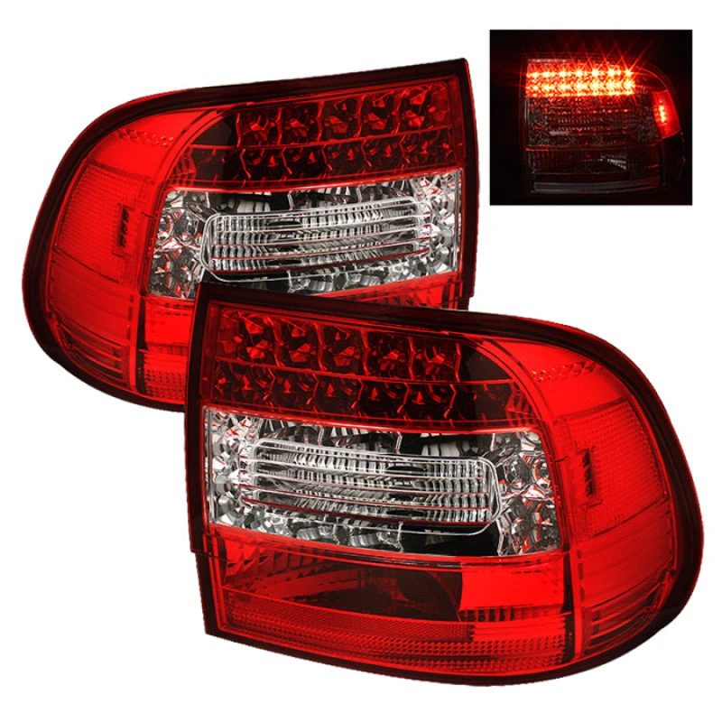 Spyder Porsche Cayenne 03-07 LED Tail Lights Red Clear ALT-YD-PCAY03-LED-RC 3 Spyder Porsche Cayenne 03-07 LED Tail Lights Red Clear ALT-YD-PCAY03-LED-RC