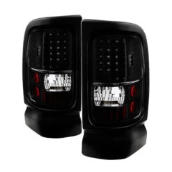 Spyder Xtune Dodge Ram 1500 94-01 C-Shape LED Tail Lights Black ALT-ON-DRAM94-G2-LED-BK