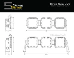 Diode Dynamics SS5 Sport Universal CrossLink 4-Pod Lightbar - White Driving -Esptruck Shop 278e0844c13c7d5bac13b0c8210fa7c7 d24b702a bd87 4934 9470 133243df81a8