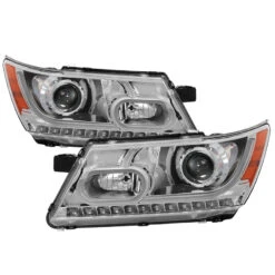 Spyder XTune Dodge Journey 2009-2014 Light Bar DRL Projector - Black PRO-JH-DJ09-LBBRL-C