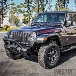 Westin 18+ Jeep Wrangler JL Stubby Front Bumper - Textured Black -Esptruck Shop 35bab0bcbd38caecc31bdb7c32d6142d