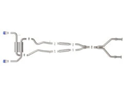 AFe 14-15 Infiniti Q50 V6 3.7L Takeda 2-1/2in 304 SS Cat-Back Exhaust System W/ Blue Flame Tips -Esptruck Shop 39cd65a0996909cbe840feeafebe0180L