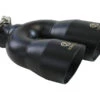 AFe Takeda 2.5in 304 Stainless Steel Clamp-on Exhaust Tip Driver Side 2.5in Inlet 4inDual-Black