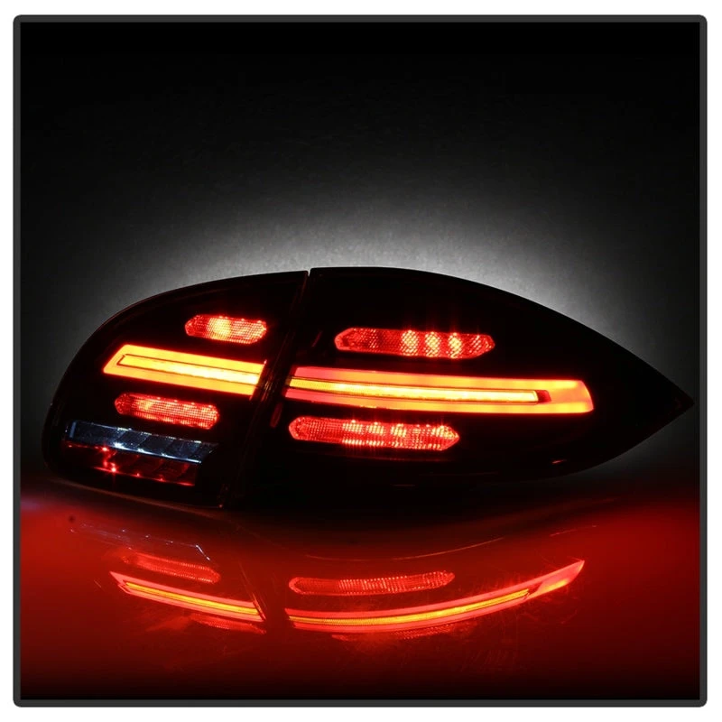Spyder Porsche Cayenne 958 11-14 LED Tail Lights - Sequential Signal - Red Smoke 7 Spyder Porsche Cayenne 958 11-14 LED Tail Lights - Sequential Signal - Red Smoke - Image 5
