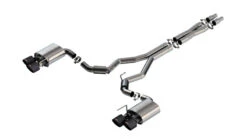 Borla 2024 Ford Mustang Dark Horse 5.0L V8 W/Active Exhaust S-Type Cat-Back Exhaust System - CF Tips