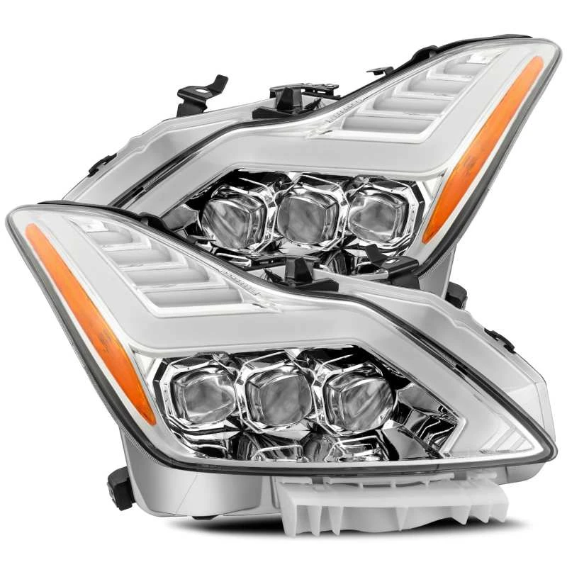 AlphaRex 2008-2015 Infiniti G37 NOVA LED Headlights Chrome W/ Active Light/Seq Signal/DRL 3 AlphaRex 2008-2015 Infiniti G37 NOVA LED Headlights Chrome W/ Active Light/Seq Signal/DRL
