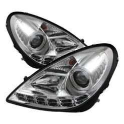 Spyder Mercedes Benz SLK 05-10 Projector Headlights Halogen Model- DRL Chrm PRO-YD-MBSLK05-DRL-C -Esptruck Shop 44931516b7f06e76671aa1a4b6d82123