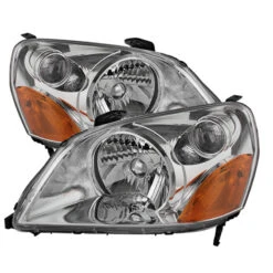 Spyder Xtune Honda Pilot 03-05 Crystal Headlights Chrome HD-JH-HPIL03-AM-C