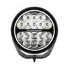 Go Rhino Xplor Blackout Series Round LED Spot Light Beam W/DRL (Surface/Thread Stud Mnt) 7in. - Blk -Esptruck Shop 48638617aaf3633707eb38c24f326465
