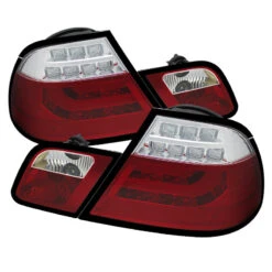 Spyder BMW E46 00-03 2Dr Coupe Light Bar LED Tail Lights Red Clear ALT-YD-BE4600-LBLED-RC -Esptruck Shop 494182a774ae110213948219fbf04baa