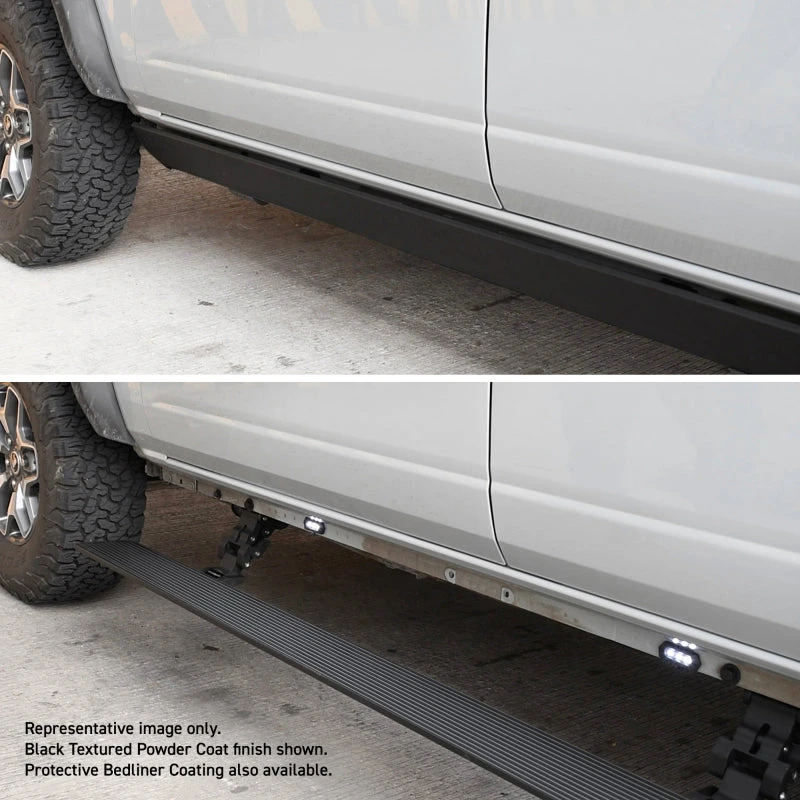 Go Rhino Toyota Tundra DC 4dr E1 Electric Running Board Kit (No Drill) - Bedliner Coating 4 Go Rhino Toyota Tundra DC 4dr E1 Electric Running Board Kit (No Drill) - Bedliner Coating - Image 2
