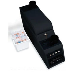 Rampage Jeep CJ5 Locking Center Console - Black Denim
