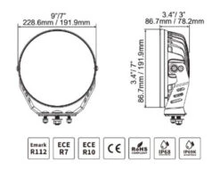 Go Rhino Xplor Blackout Series Round LED Spot Light Beam W/DRL (Surface/Thread Stud Mnt) 7in. - Blk 19 Go Rhino Xplor Blackout Series Round LED Spot Light Beam W/DRL (Surface/Thread Stud Mnt) 7in. - Blk -Esptruck Shop 5c5f928cde257a3f2e2e2431c541bdaa c4bd083b f722 44c4 a30c 12f8281d4ca2